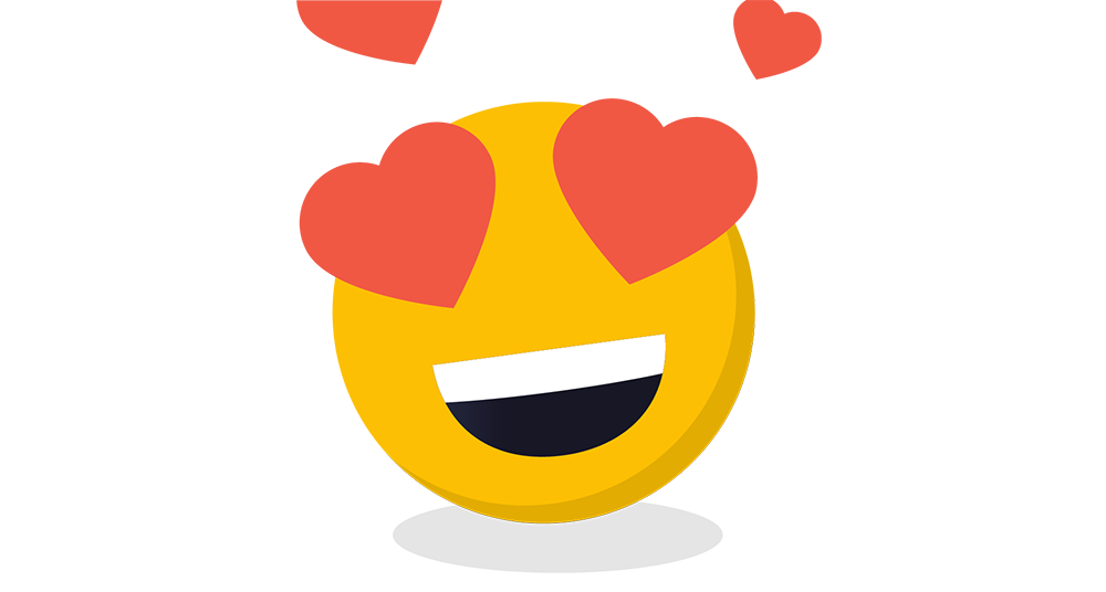 Love Heart Emoji Banner